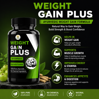 Suved Herbal Weight Gain Plus – Ayurvedic Capsules