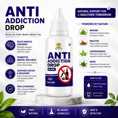 Suved Herbal Anti Addiction Drop – 30 ML