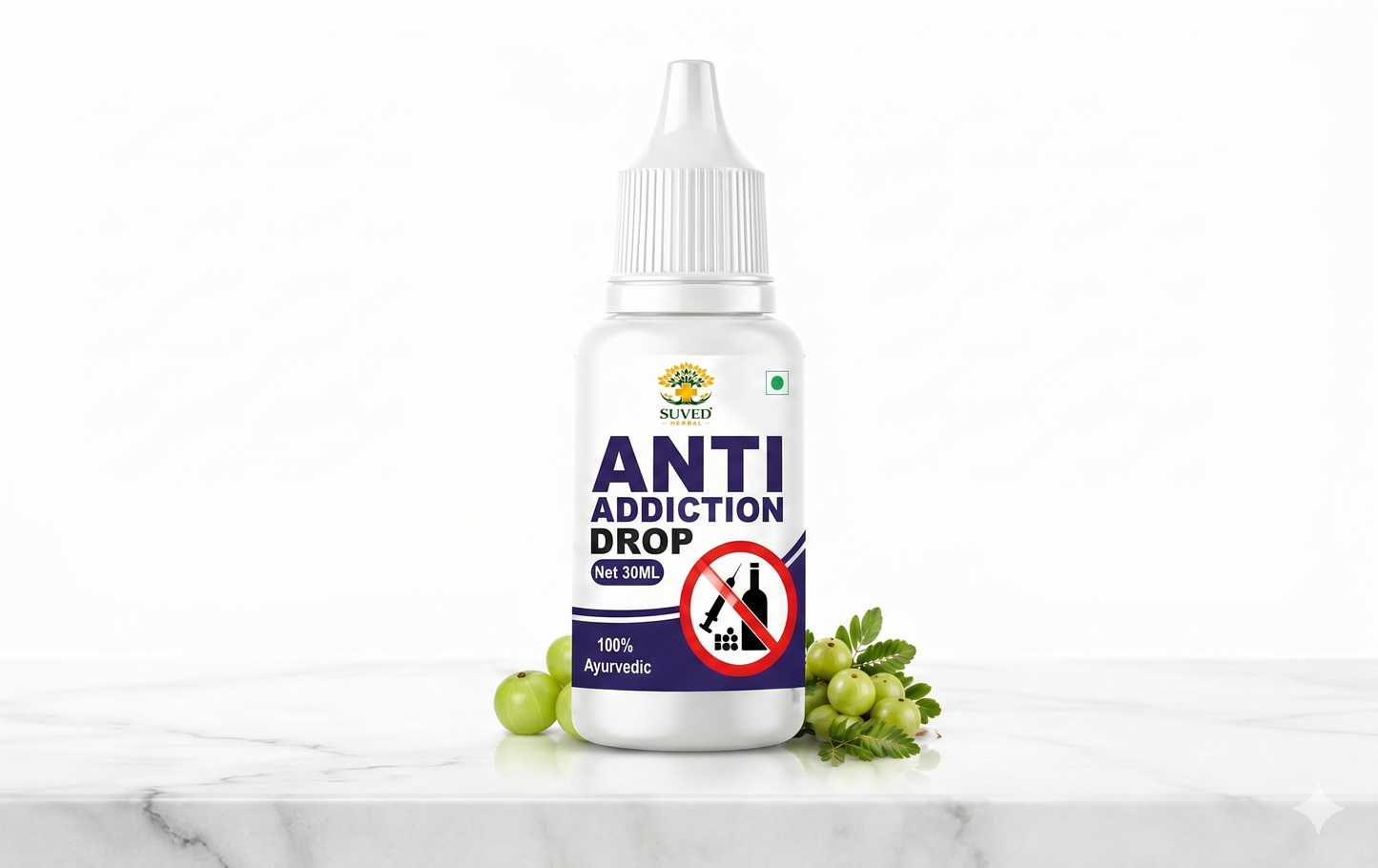 Suved Herbal Anti Addiction Drop – 30 ML