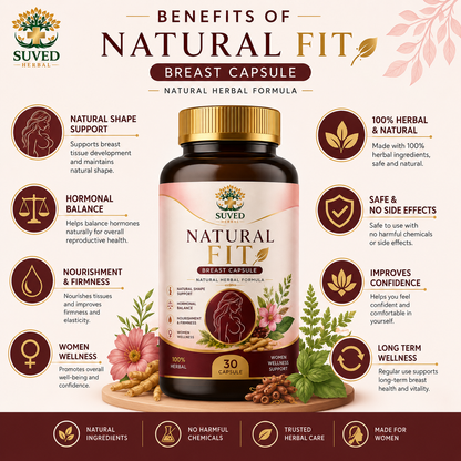 Suved Herbal Natural Fit Breast Capsule for Women